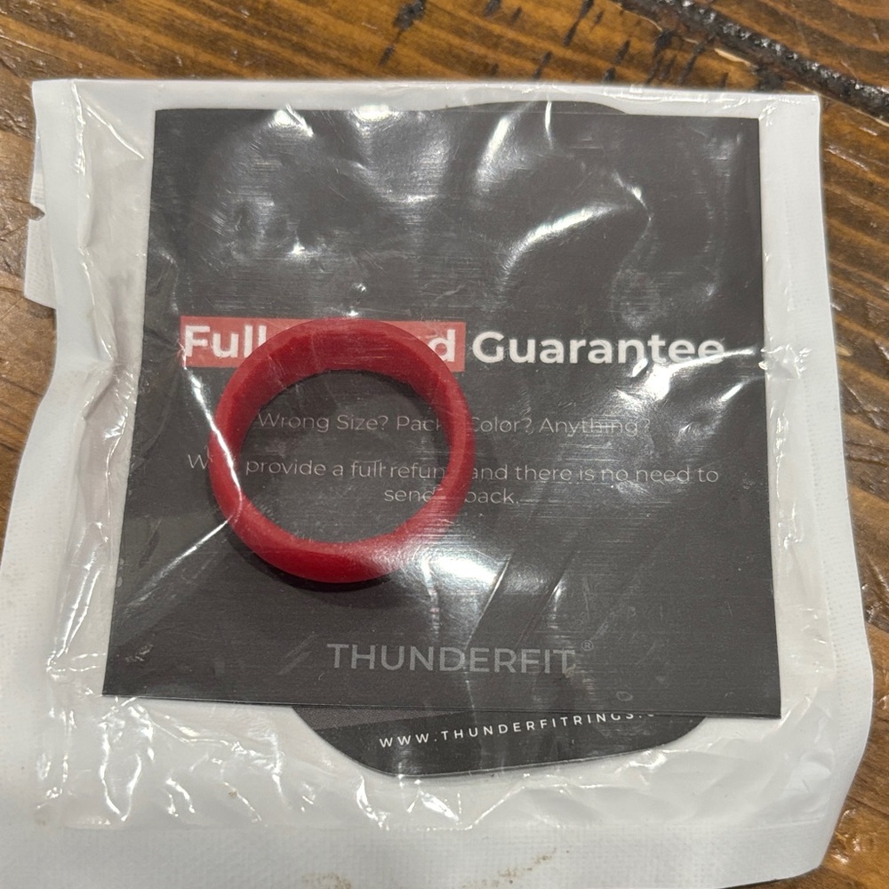 Red Silicone Ring for Men